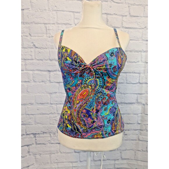 VS Tankini Paisley Floral with push up bra 36 A - Picture 1 of 9